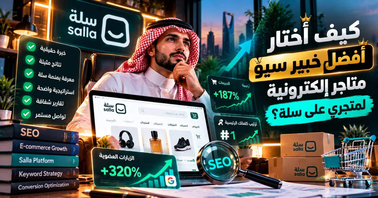 كيف تختار أفضل خبير سيو متاجر إلكترونية لمتجرك على سلة